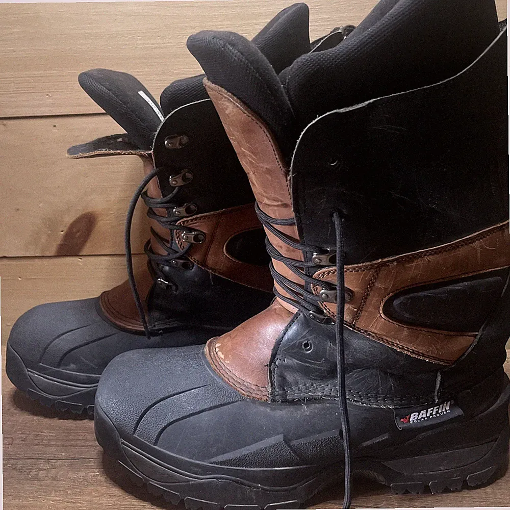 Baffin Apex Insulated Winter Polar Snow Boots Size 13 Waterproof Leather Reg$350