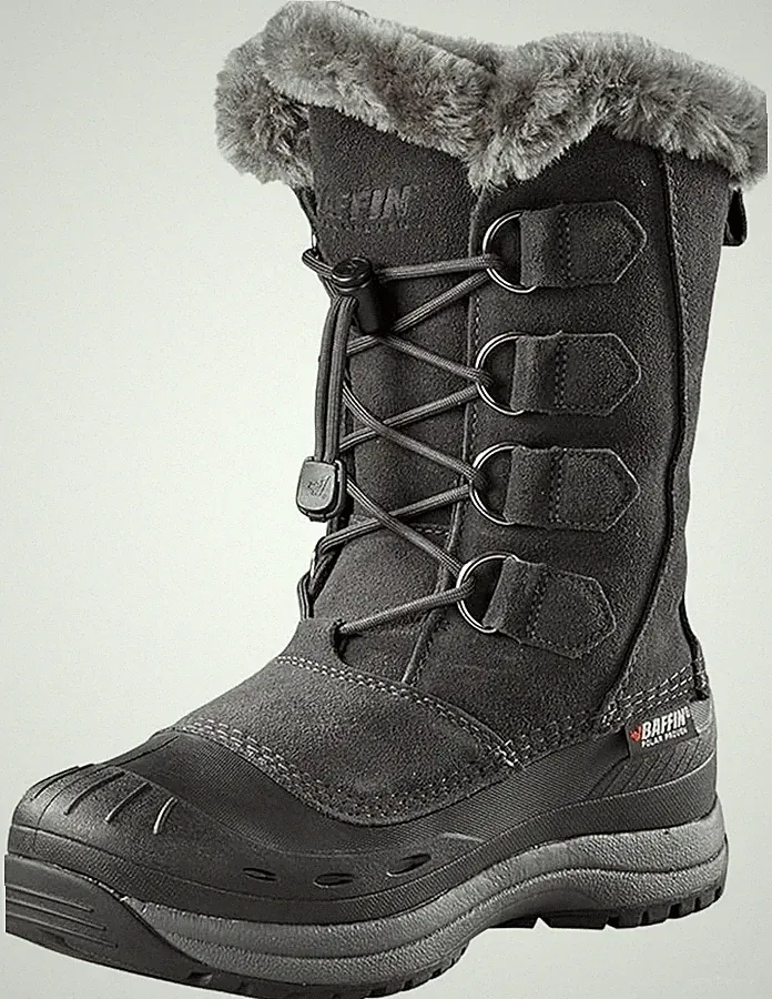 Baffin Chloe Women's US 7 Charcoal Suede Waterproof Insulated Snow Boots