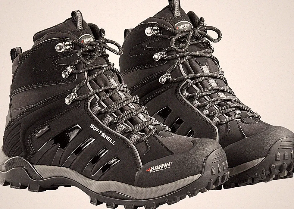 BAFFIN SOFTM006-BK1-09 Zone Boot Black Waterproof Breathable Snow Boots for Men