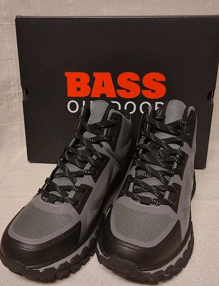 BASS OUTDOOR Women Gray Peak Seamless Hiker Mid Hiking Boots 7 M New In Box 106