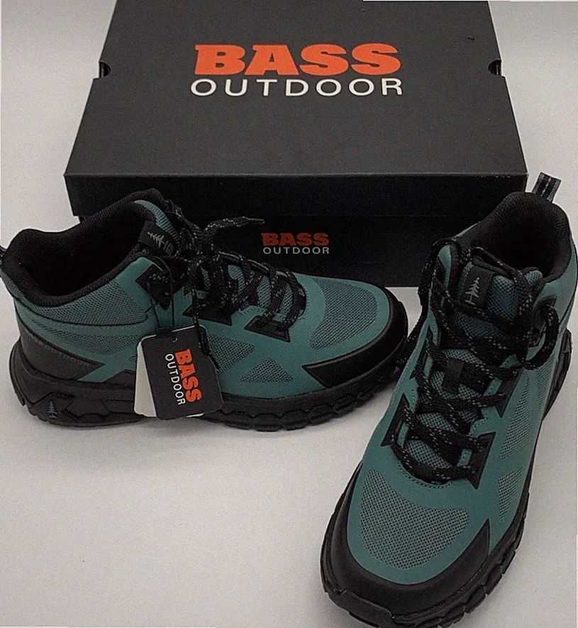 BASS OUTDOOR Womens Teal Peak Seamless Hiker Mid Hiking Boots 11 M New In Box