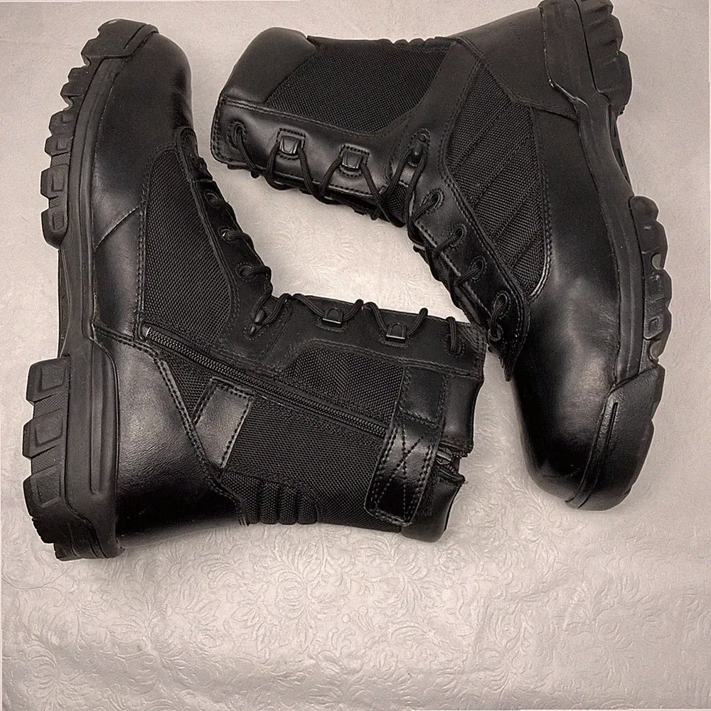 Bates Mens Tactical Sport Side Zip Composite Toe Black Boots E02261 Sz 15 Combat
