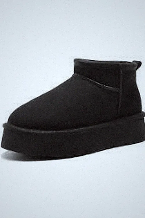 BCTEX COLL Women's Winter Snow Mini Boots Classic BLACK SIZE: 8