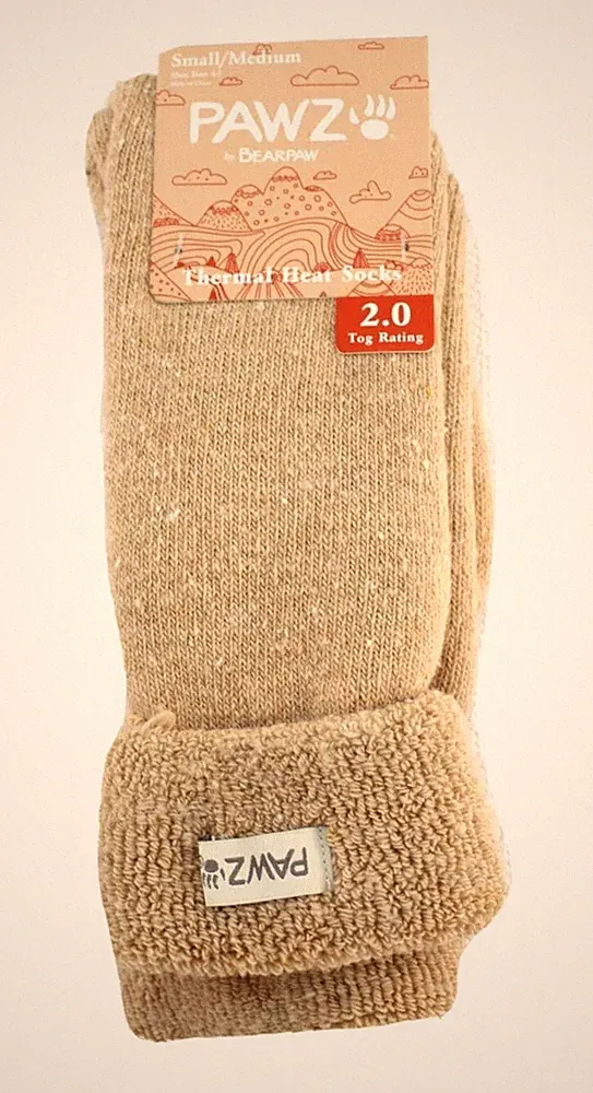 Bearpaw PAWZ Thermal Heat Socks for women, small/medium, for really chilly days!