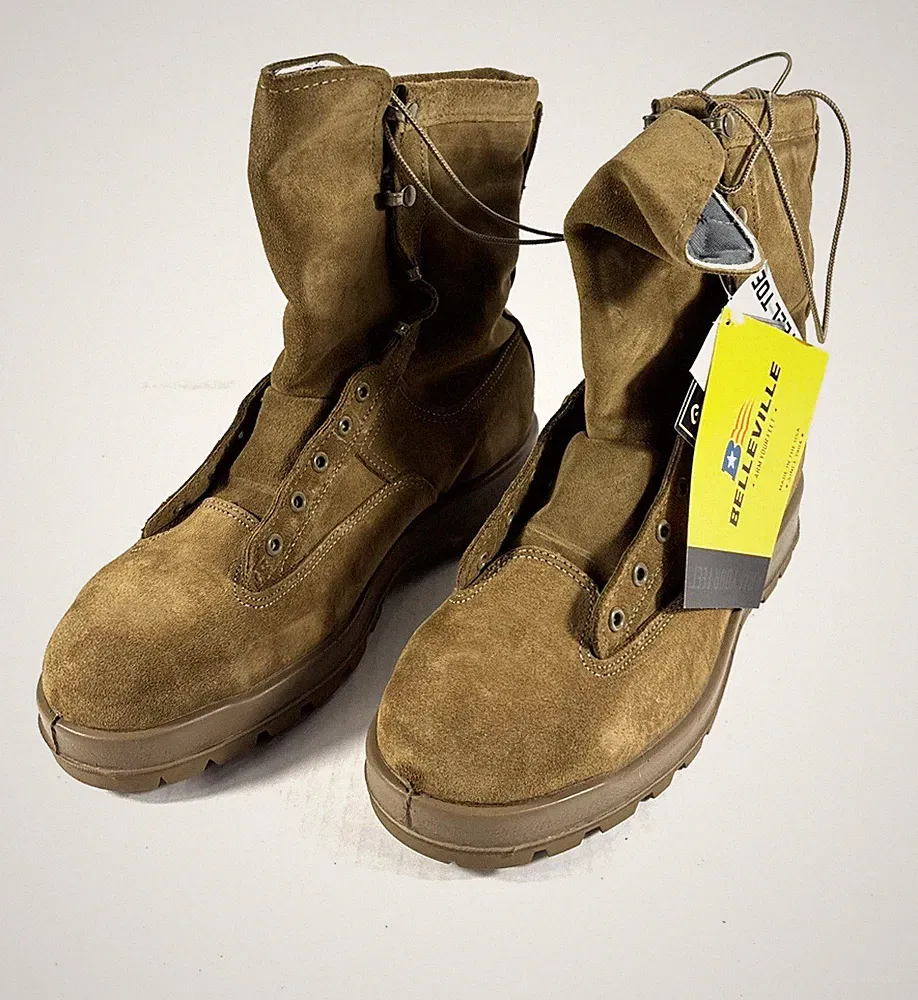 Belleville C775ST Coyote Gore-Tex Steel Toe Insulated Combat Boots Mens 10.5 R