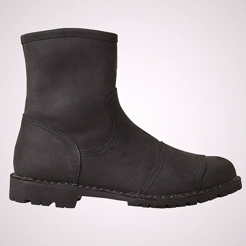 Belstaff Duration Short Leather Waterproof Motorcycle Boots - Black