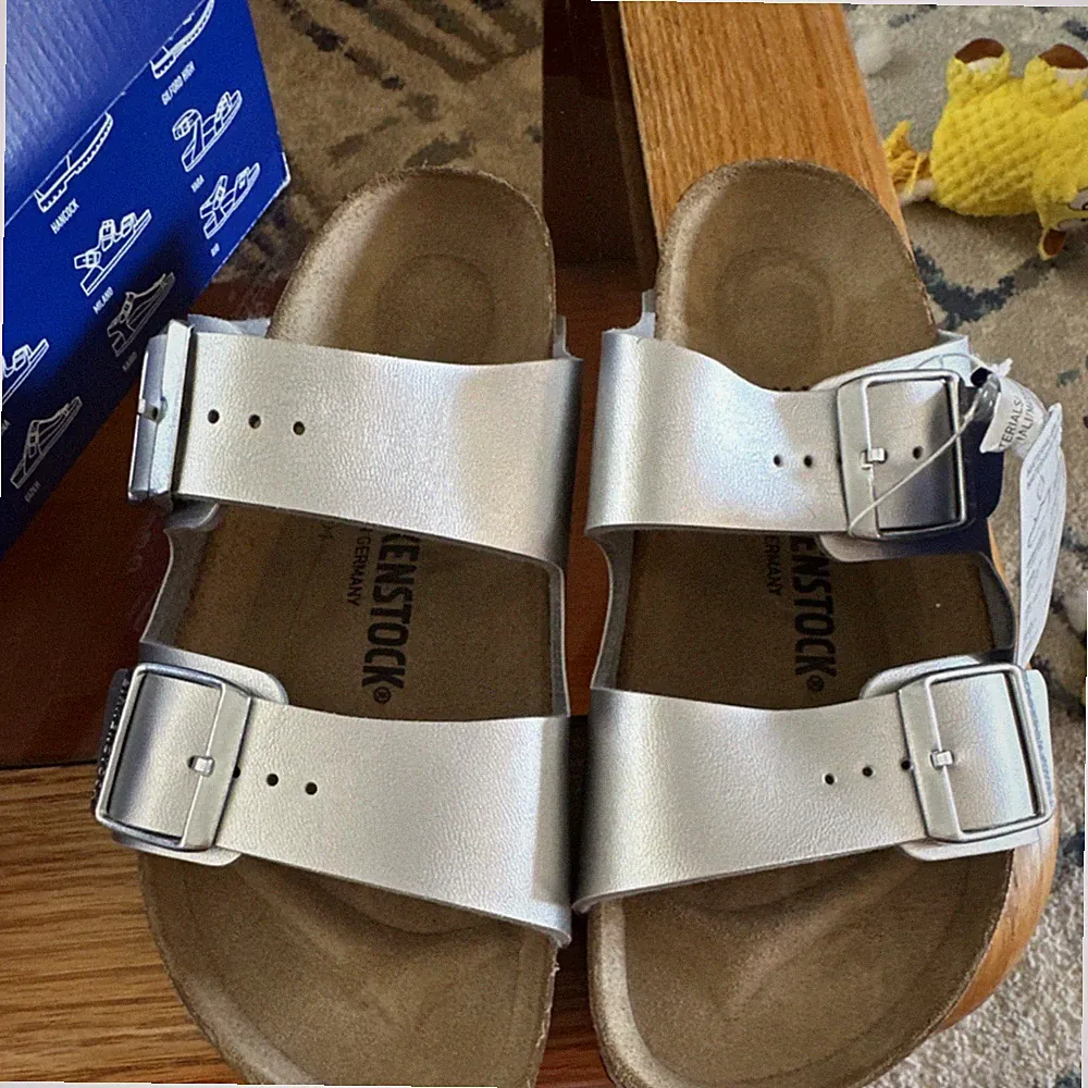 Birkenstock Arizona Silver Women's Sandals Comfort EU 39 US 8