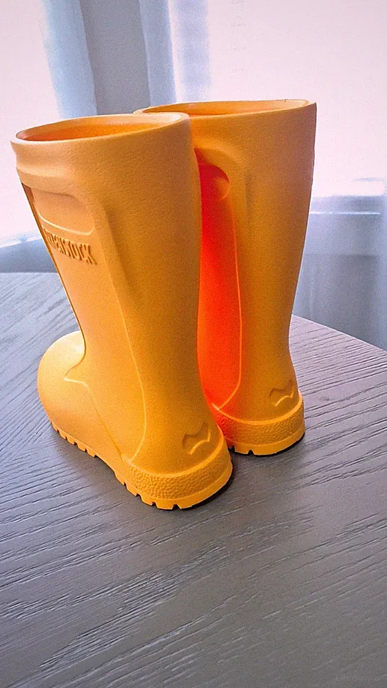 Birkenstock "Scuba Yellow" Rain Boots Unisex Kids EU 27 US 10 Pull On 5873302