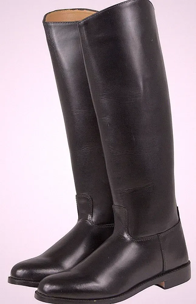 Black Leather Han Solo Style Equestrian FALCON RIDING BOOTS by Magnoli Clothiers