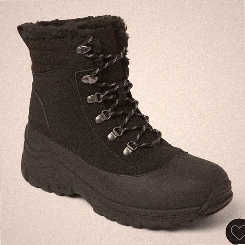 Black Winter Snow Boots