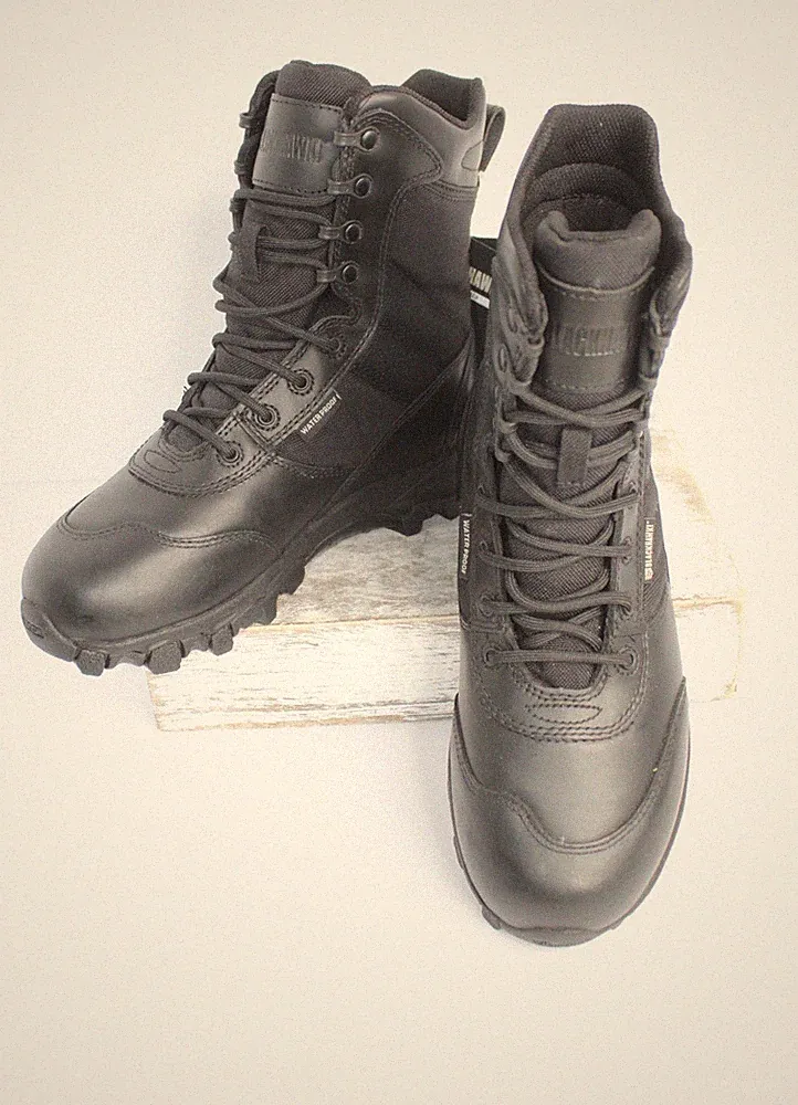 BLACKHAWK! Combat Boots Men's Size 5 Black Ops Leather Waterproof Cushioned