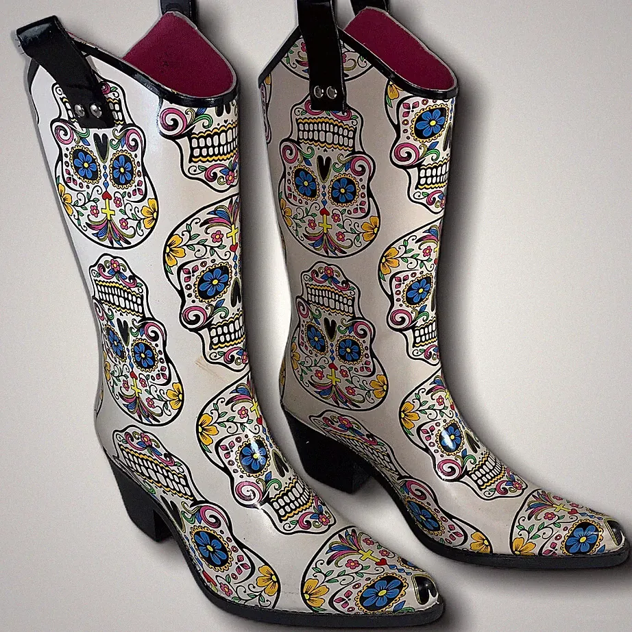 Blazin Roxx Outdoor Boots Womens Roxy Cowgirl Rain Snip Pull On 58104 SZ 6