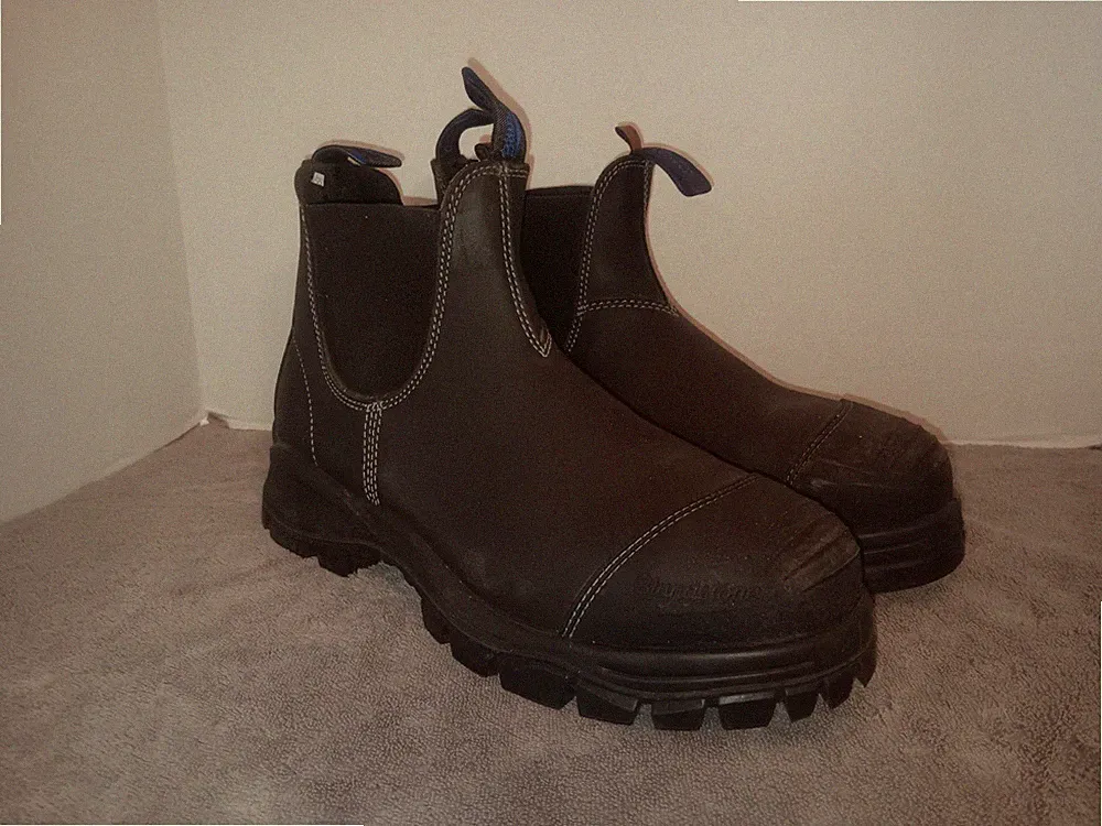 Blundstone Extreme Series 990 Men US 12 AU 11 Chelsea Bump Cap Steal Toe Boots