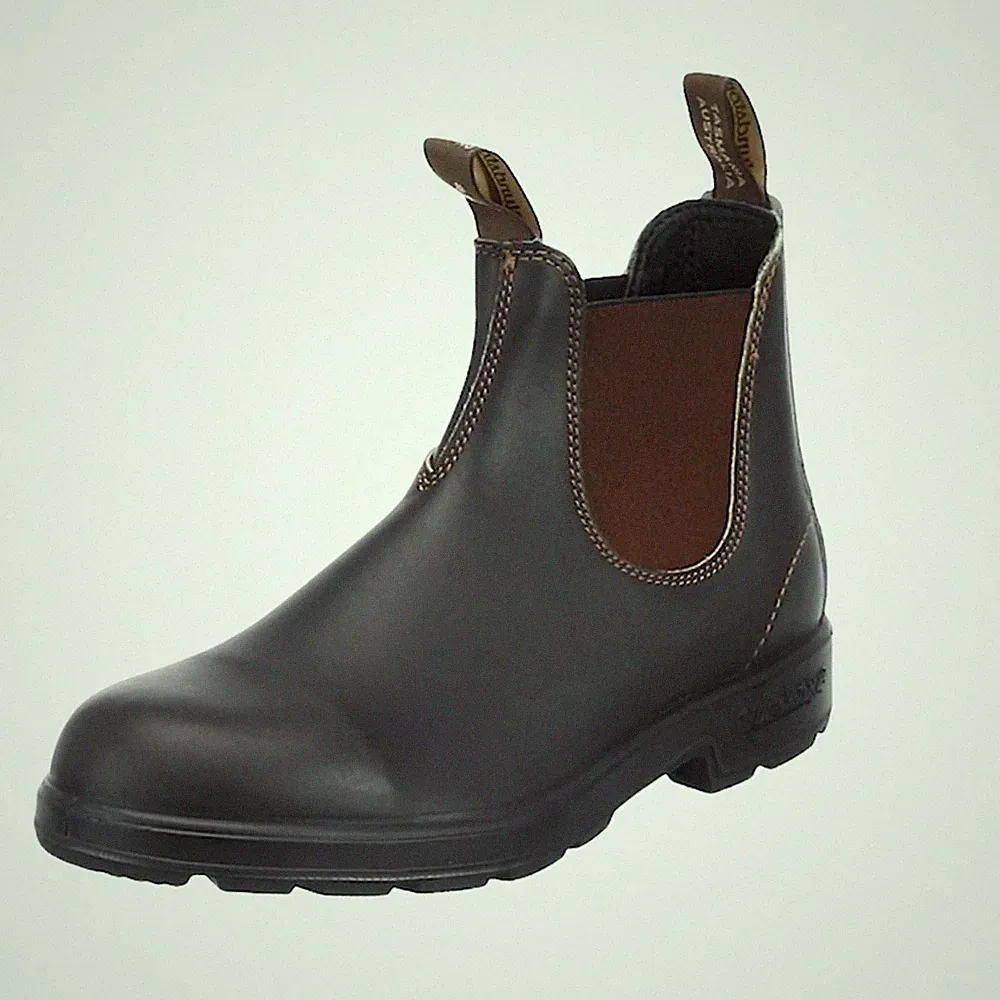 Blundstone Original Chelsea Boots 500 Series Stout Brown US 11.5W 9.5M Leather