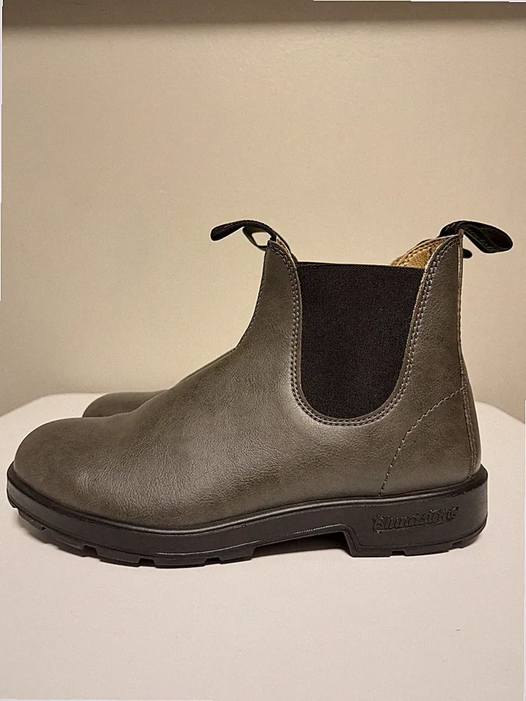 Blundstone Original Vegan 2210 Steel Grey Leather Chelsea Boots Men’s UK 9 US 10