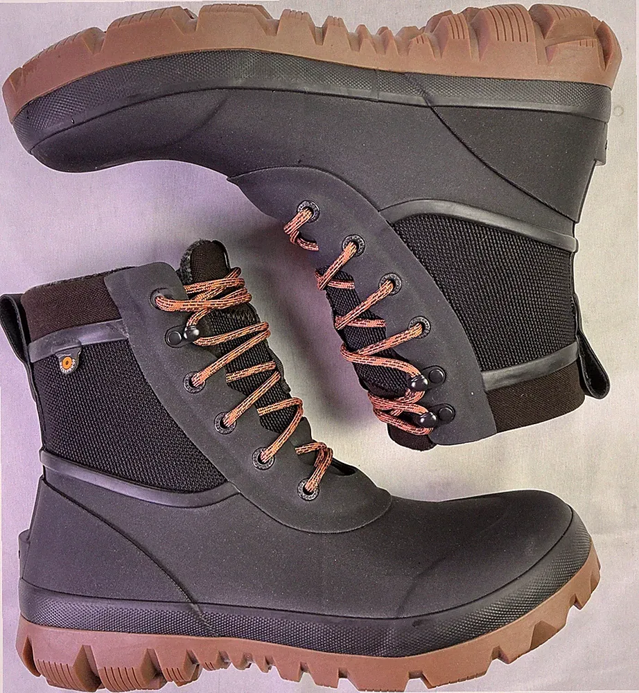 Bogs Men's Arcata Urban Lace Winter Hiking Boots-Black-Size: 11