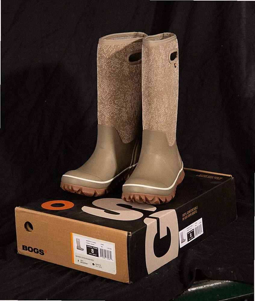 Bogs Whiteout Faded Taupe Women's Size 8 Waterproof Winter Boots