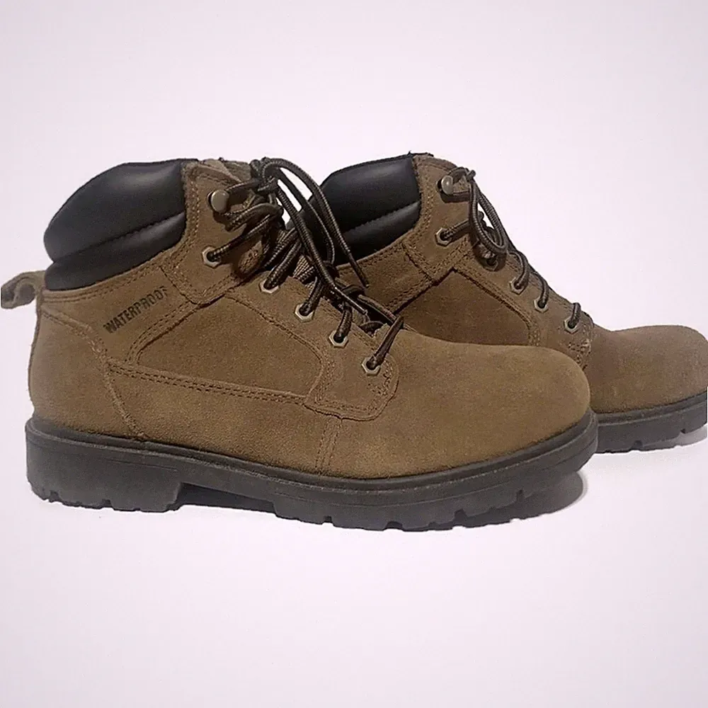 Brahma Suede Leather Ankle Boots Men's 9W Brown Lace Up Work Hiking