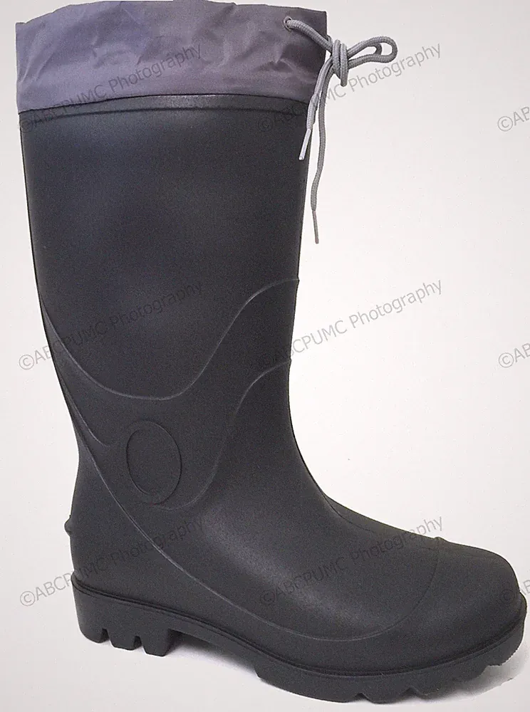 Brand New Men's Rain Boots Drawstring Waterproof Slip Resistant Snow Work Shoes
