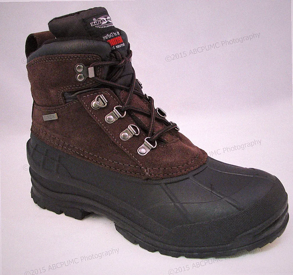 Brand New Men's Winter Boots Leather 6" Insulated Waterproof Hiking Snow Shoes