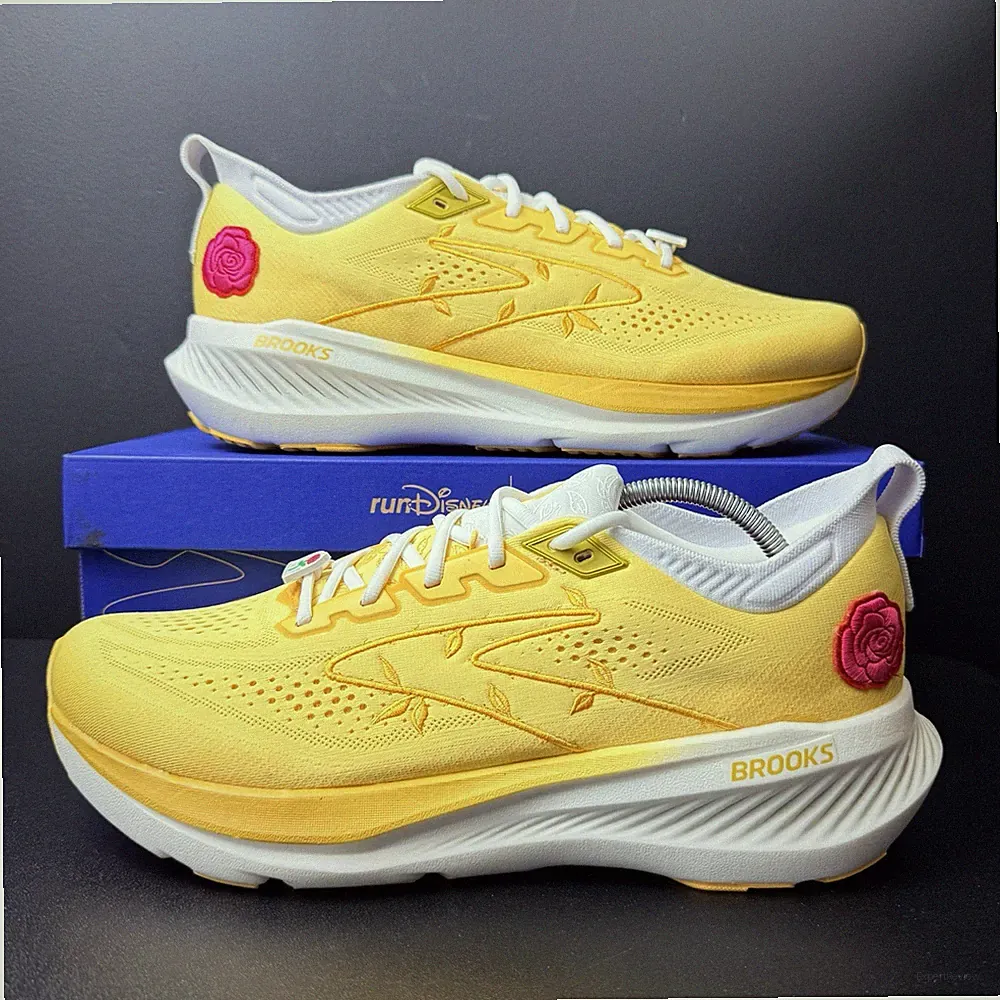 Brooks Disney Run Glycerin 23 Belle Shoes Mens Size 13 Women’s 14.5 Yellow