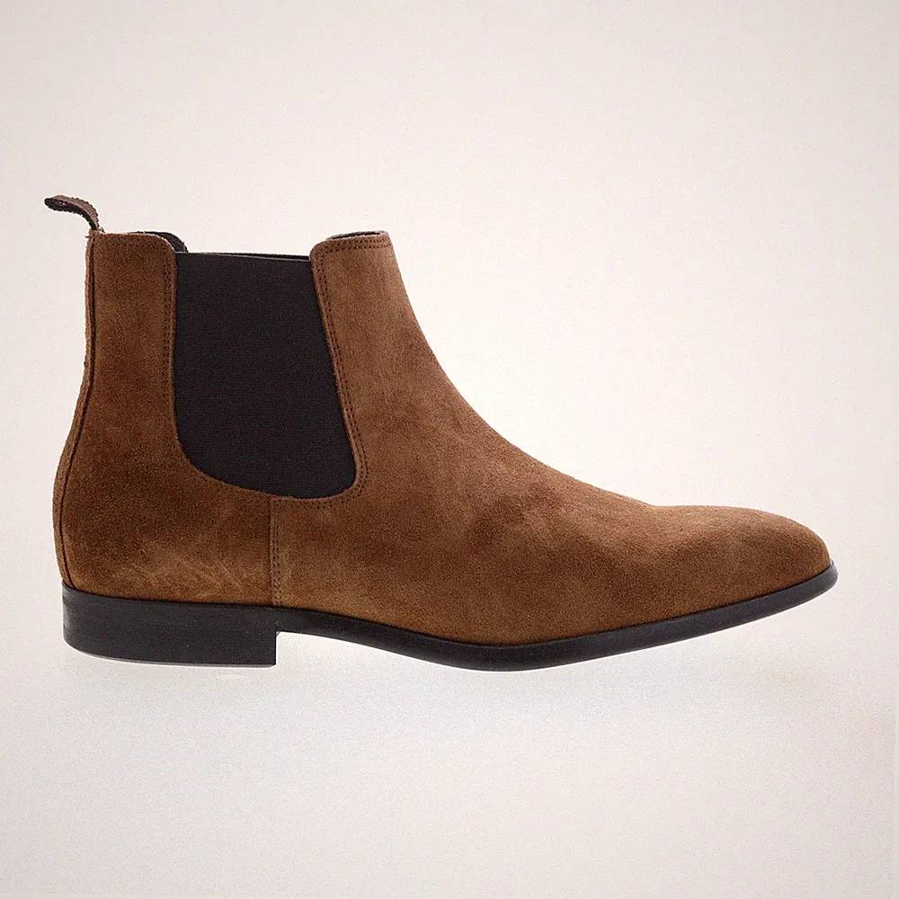 Bruno Magli Billy MB2BILB0 Mens Brown Suede Slip On Chelsea Boots 9