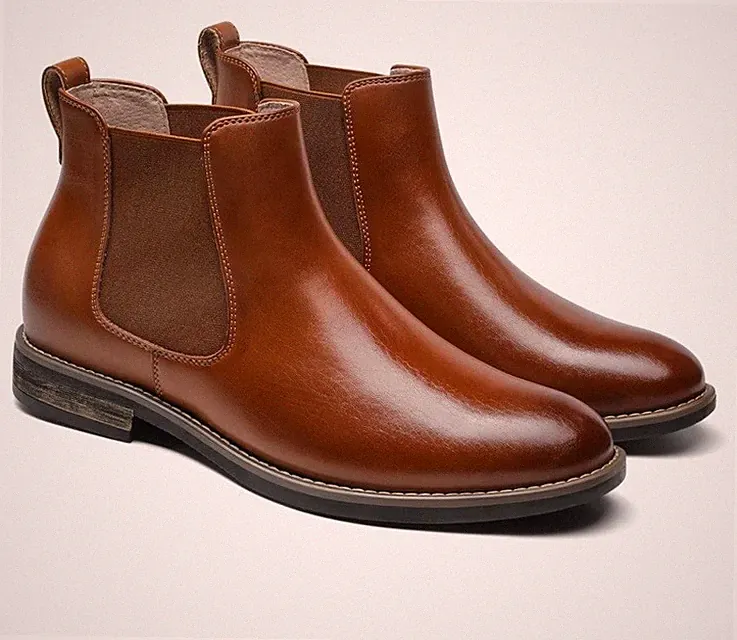 Bruno Marc Men Urban 06 PU Leather Chelsea Ankle Boots Slip On Chukka Boot 10
