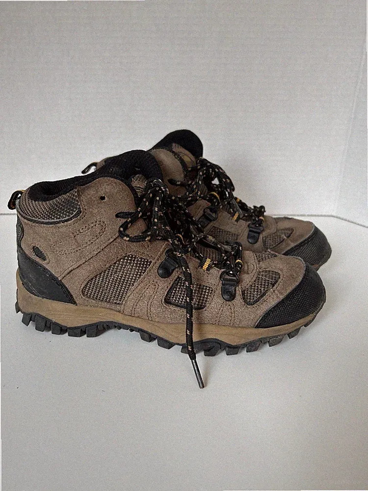 Buster Brown Kids Hiking Boots Size 3 Brown Outdoor Trail Shoes