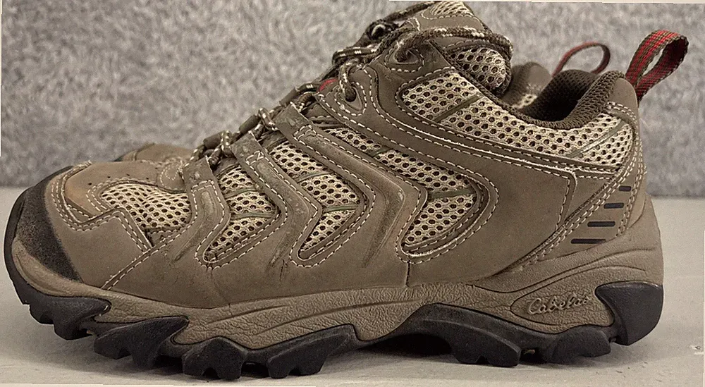 Cabela's Women's Hiking Trail Shoes Size 6.5M Brown Tan Low Top 81-3511 Outdoor