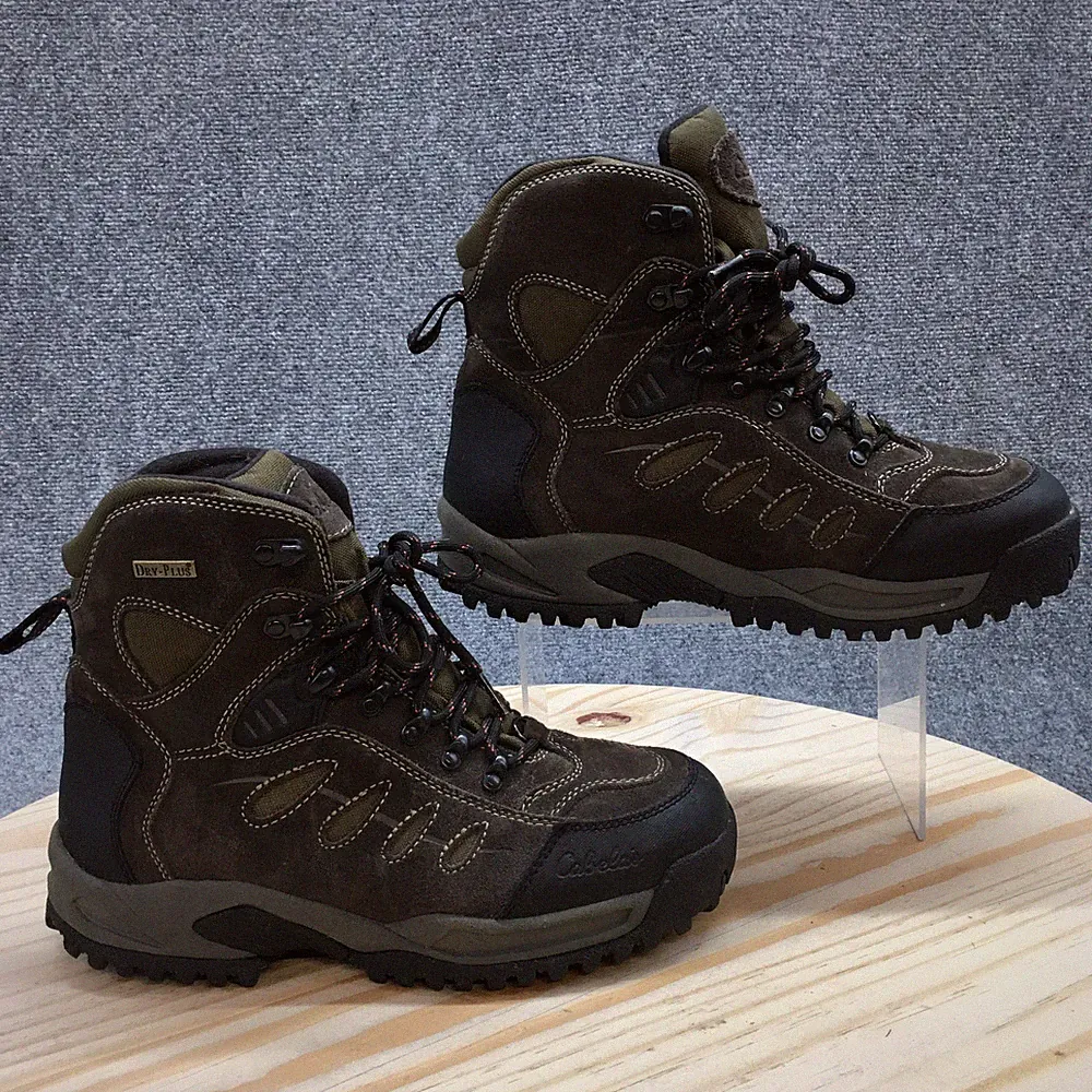 Cabelas Boots Mens 8D Hiking Winter Snow Brown Black Lace Up Insulated 83-0535