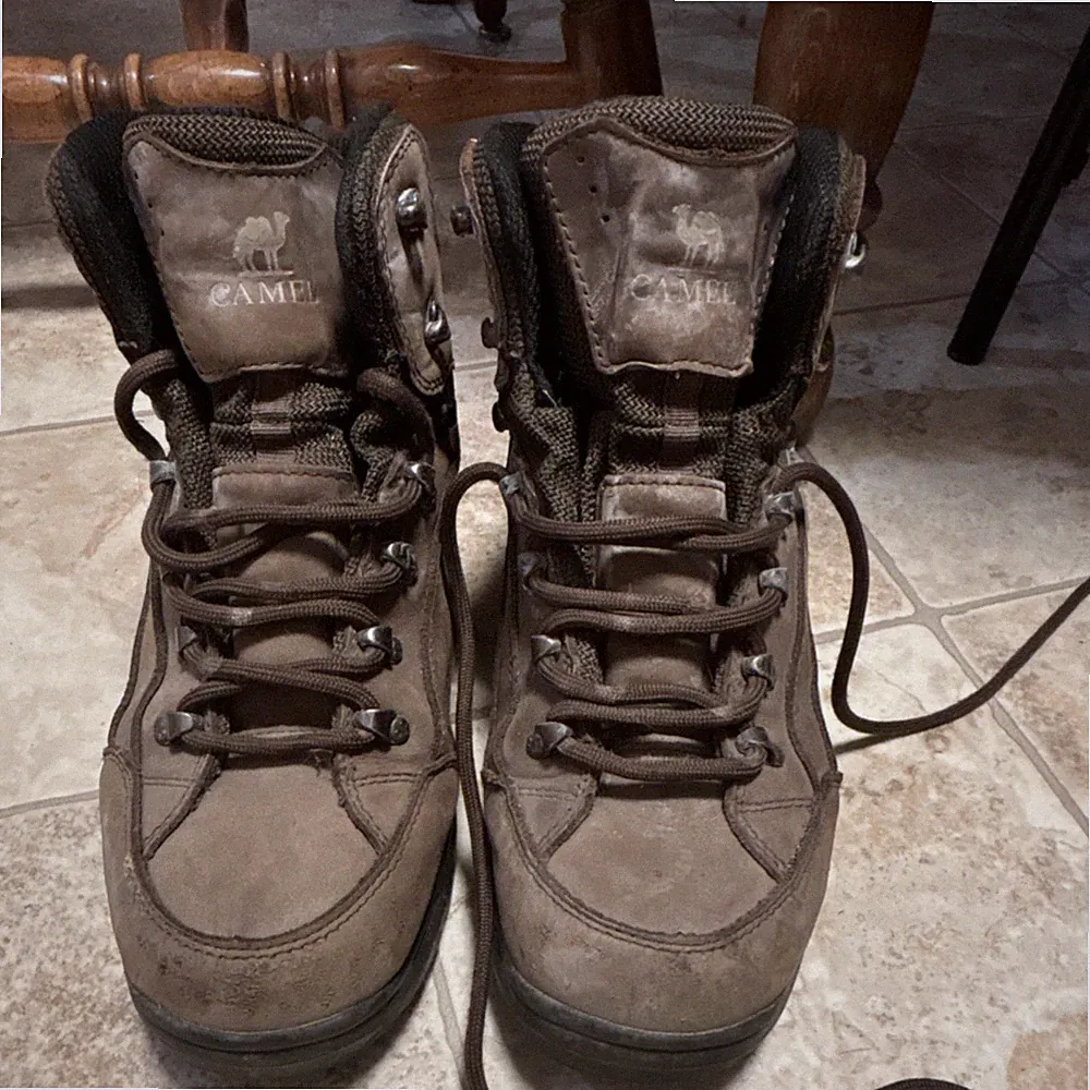 CAMEL Brown Men's Hiking Boots Lace-Up Outdoor Trail Footwear for Hiking