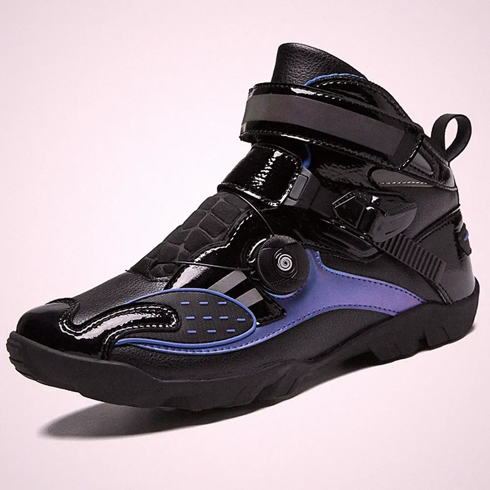 Camouflage Motorcycle Boots Men Motor Boots Motocross Breathable Motorbike Shoes