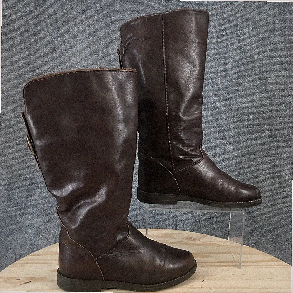 Canada North Boots Mens 6 Snow Brown Pull On Casual Comfort Round Toe Mid-Calf