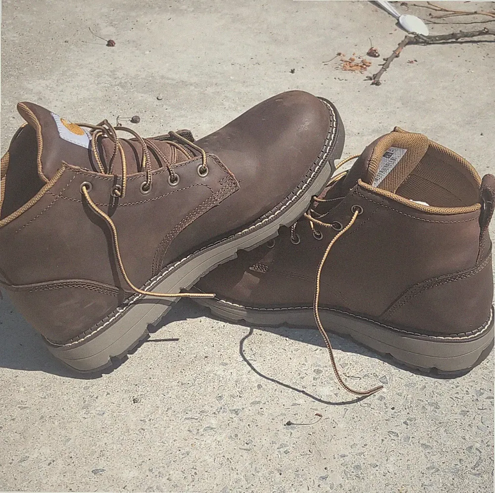 Carhartt Millbrook Waterproof 5-Inch Wedge Work Boots Brown 10.5W EH SR ASTM