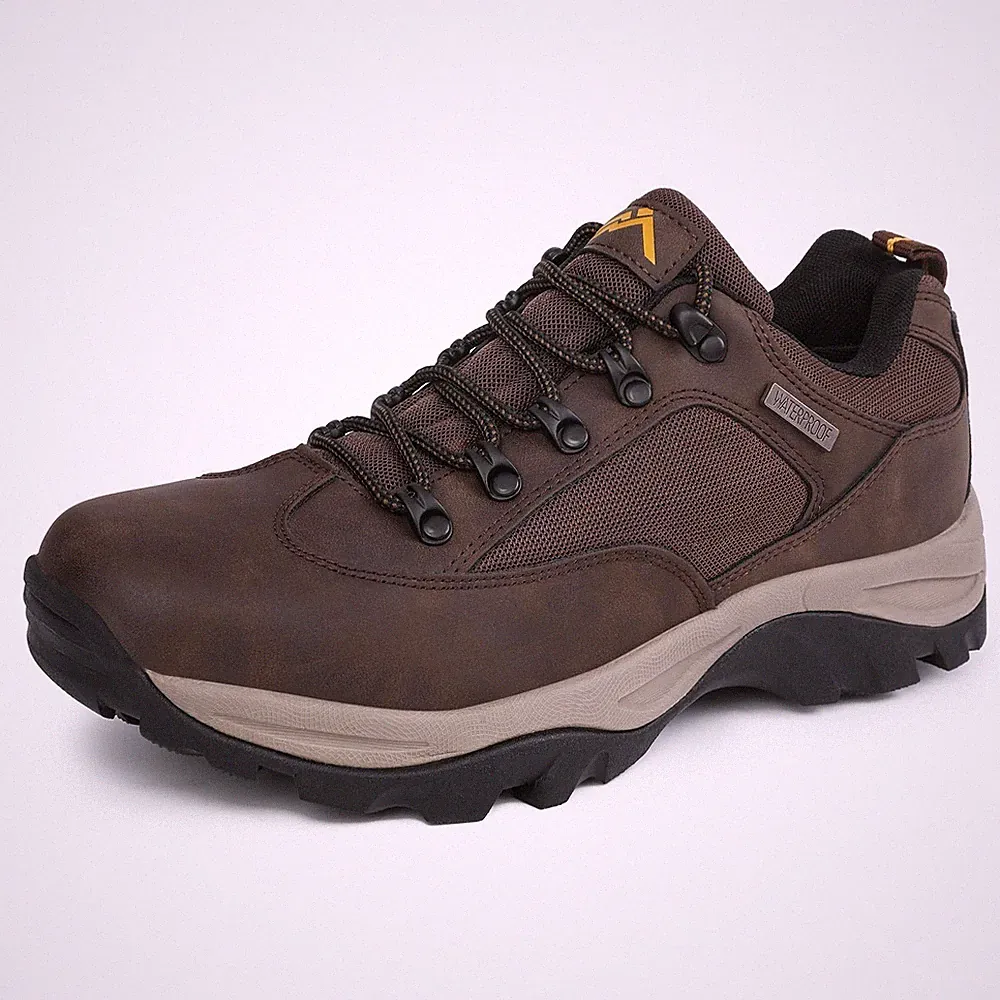 CC-Los Men's Waterproof Work & Hiking Shoes - Soft Toe Slip-Resistant with Cu...