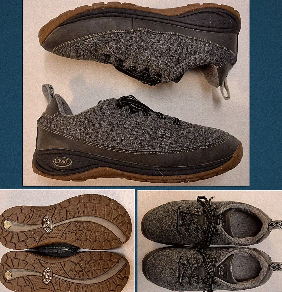 Chaco Kanarra 2.0 Hiking Sneaker Shoes Sz 10 Dark Gray Arch Support EVA Toe Cap
