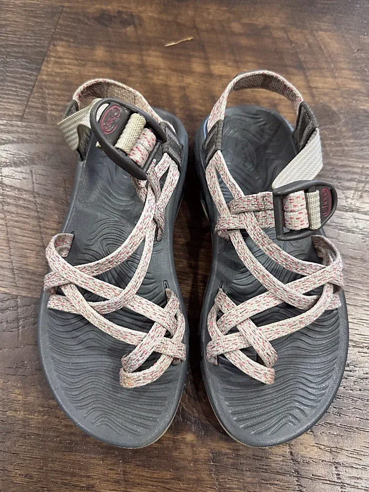Chaco Sandals Womens 6 Multicolor Strappy Adjustable Buckle Hiking Water Shoes