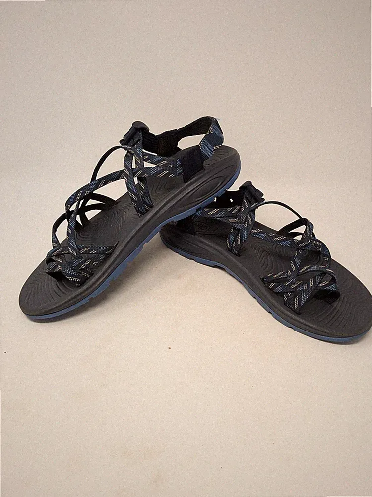 Chaco Women's 10 Black/Blue Z/Volv X2 Sport Sandals Outdoor Nature Hiking Camp