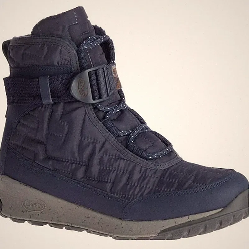 CHACO Women's Borealis Quilt Snow Boots 6.5 Denim Blue Waterproof NWT
