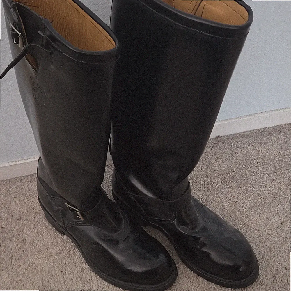 Chippewa 71418 Men's 18" Tall Black Leather Riding Boots Size 11.5 EE