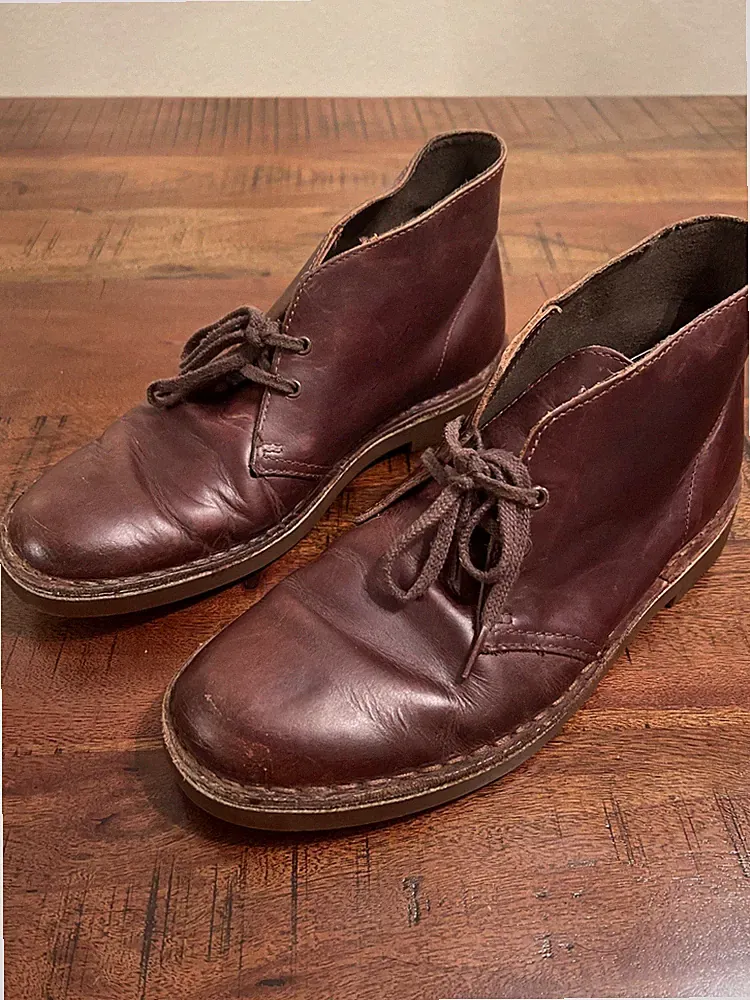 Clark’s Men’s Bushacre 2 Chukka Leather Boots Dark Brown Size 8.5 M