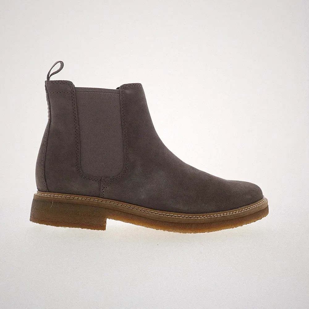 Clarks Clarkdale Easy 26173534 Mens Gray Suede Slip On Chelsea Boots
