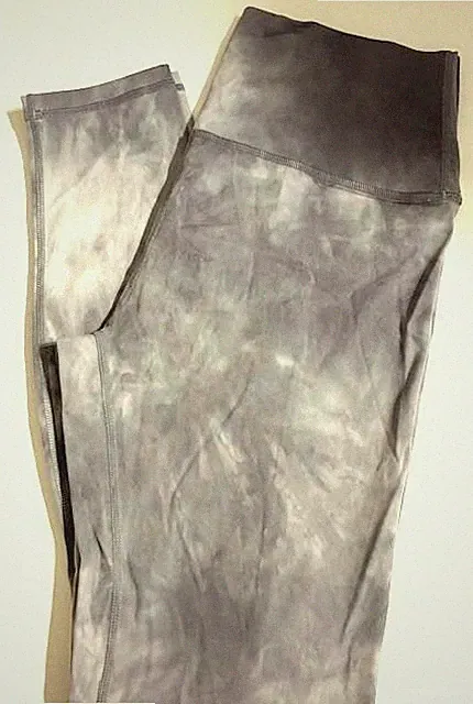 CNC Leggings XL tie dye white/gray Curves N Combat Boots 35"L see description