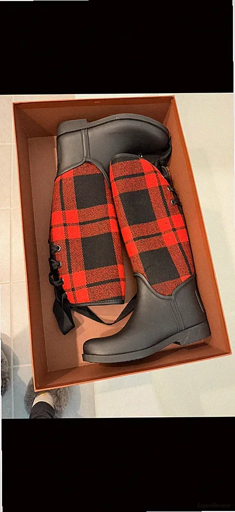 Coach Tristee Rain Women's Size 8 US Boots Rubber Red Buffalo Casual 72001167