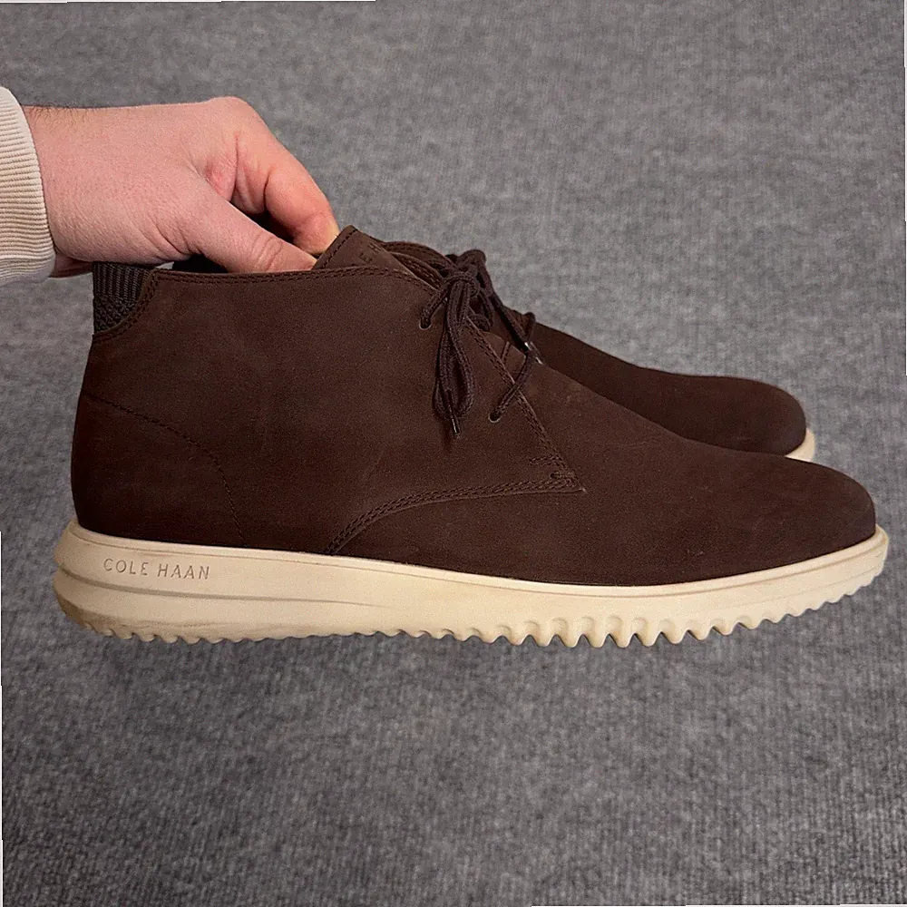 Cole Haan Grand+ Men's Size 11 Shoes Brown Leather Comfort Chukka Boots