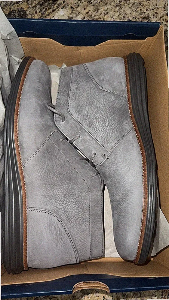 Cole Haan Men's $338 ORIGINAL GRAND CHUKKA Boots Gray Shoes Size 8-13 NEW C43601