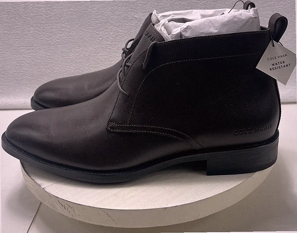 Cole Haan Shoes Mens Size 8.5 M Dark Brown/Black Hawthorne Chukka Boots C38730
