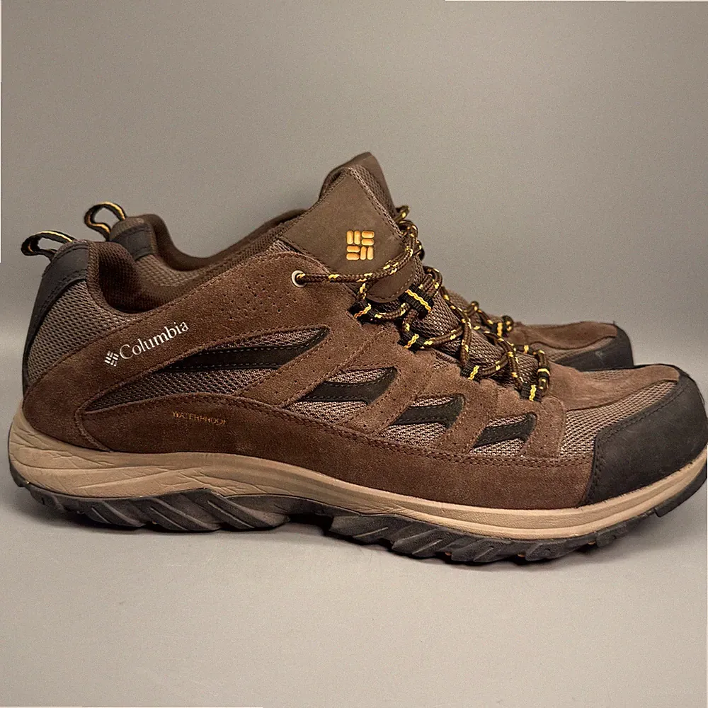 Columbia Crestwood Men's 16 Brown Waterproof Round Toe Lace Up Hiking Boots Shoe