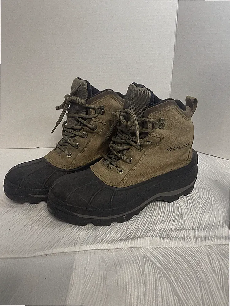 Columbia Falmouth Duck Boots Men’s US 8 Brown Black Waterproof Hiking Gorpcore