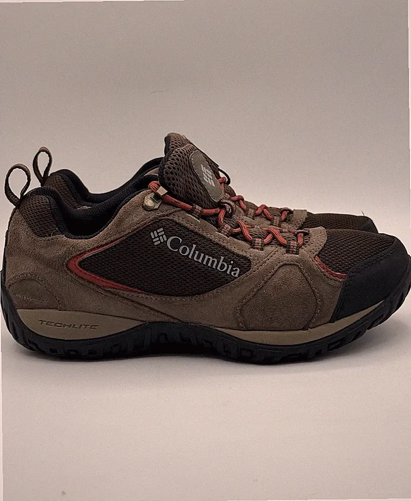 Columbia Hiking Boots Access Point II Mens 8.5 Waterproof Gray Trail Shoes